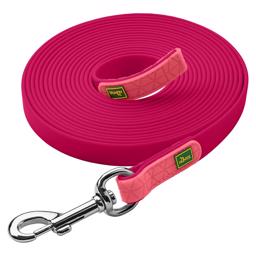 Hunter Convenience gummiband för hundar 5 meter 1,5 mm hallon